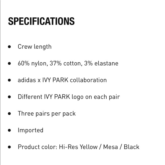 🆕 Drip 💧2.2 IVY PARK x adidas Sheer Socks 3 Pack - Picture 11 of 11